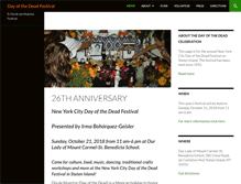 Tablet Screenshot of dayofthedeadnyc.org